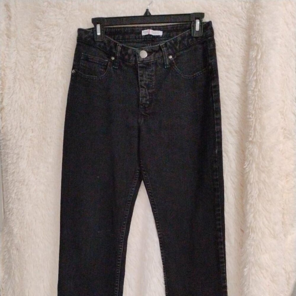 Lee Riders Women's Straight Leg Black Jeans Size 8P EUC